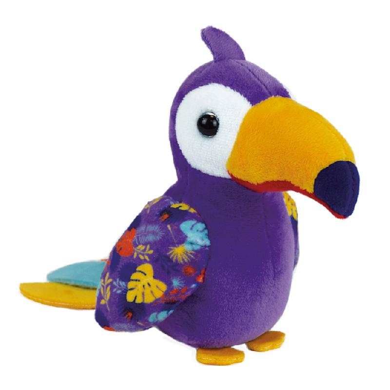  - tropibirds - peluche musicale toucan 15 cm 